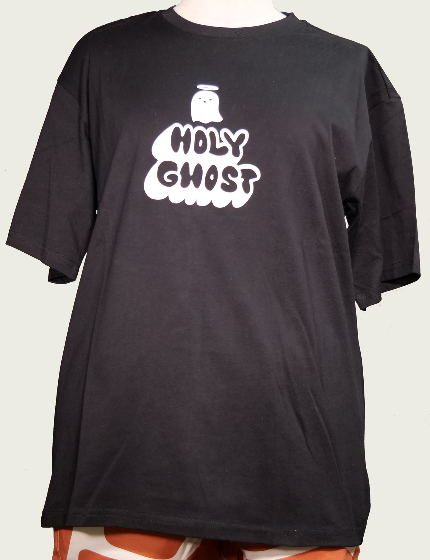 QILO Apostle Club - Holy Ghost Puff-Print Tee in Black キロ ホーリィゴースト ティーシャツ 黒