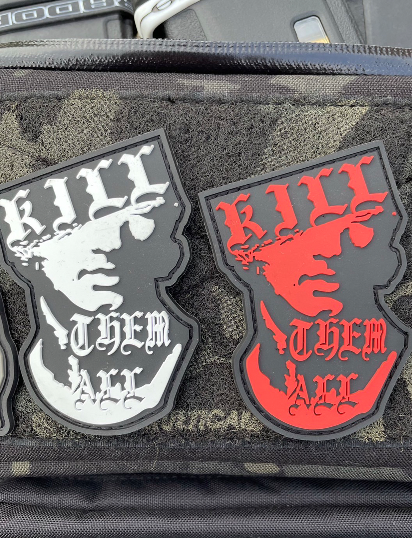 RADAMMO KILL THEM ALL PVCPACTH. W or RED ラッドアモ キルゼムオール PVCパッチ 白/赤