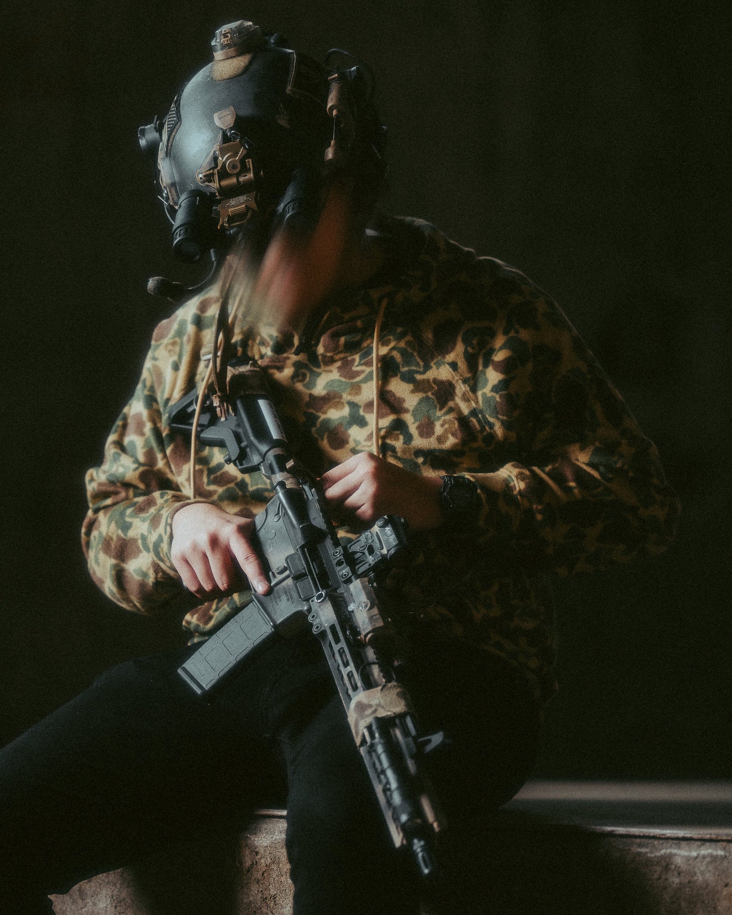 QILO MicroFleece Hoodie in M1942 Frogskin