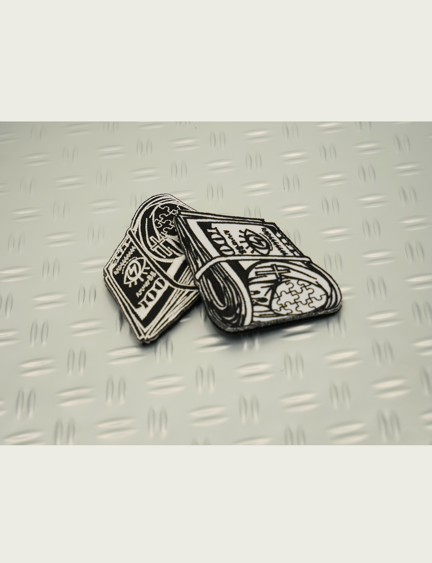 RADAMMO $束PATCH.BLK or W ラッドアモ ドル束パッチ 黒/白