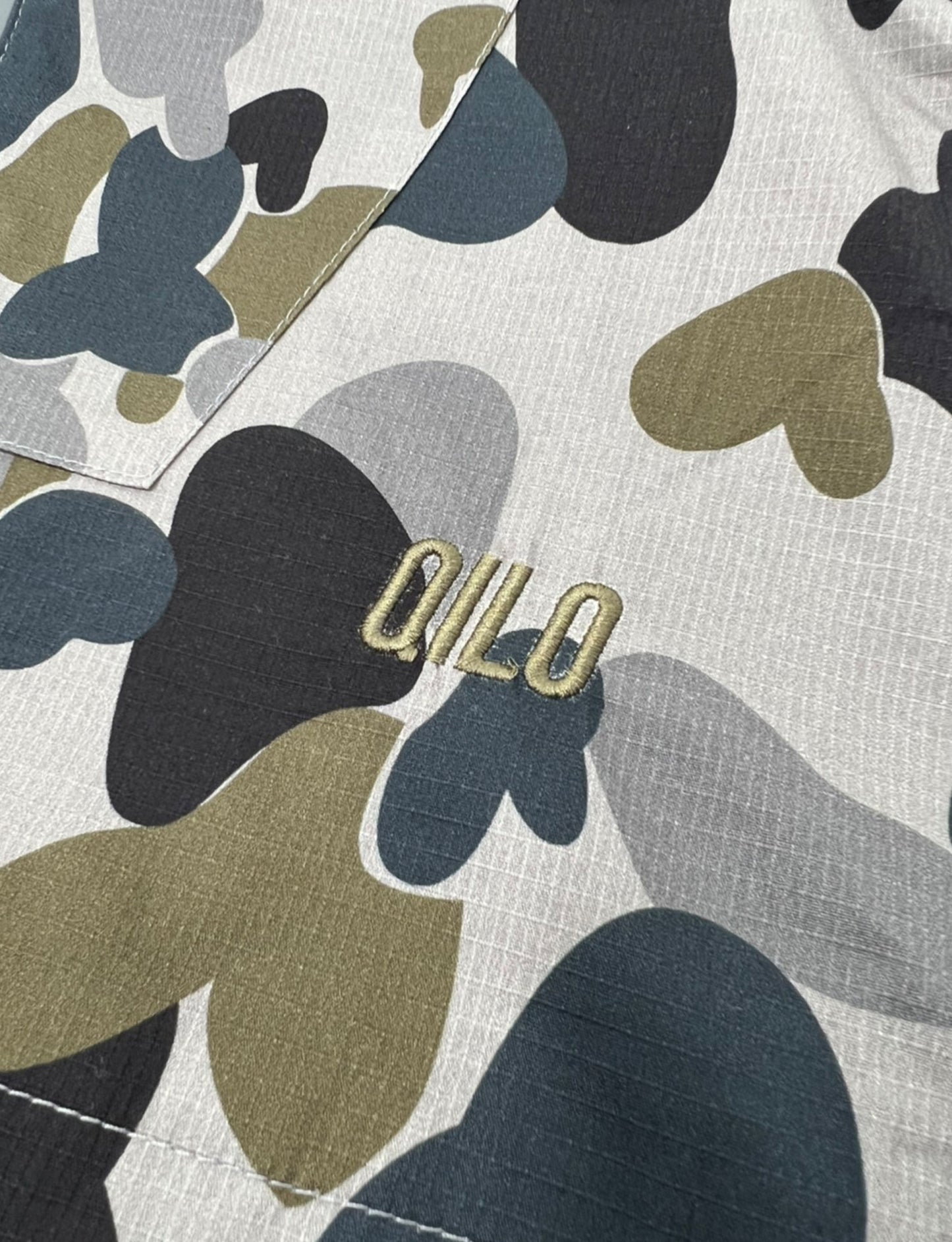 訳アリ品 QILO x WRMFZY Retro Windbreaker in Auscam DPNU