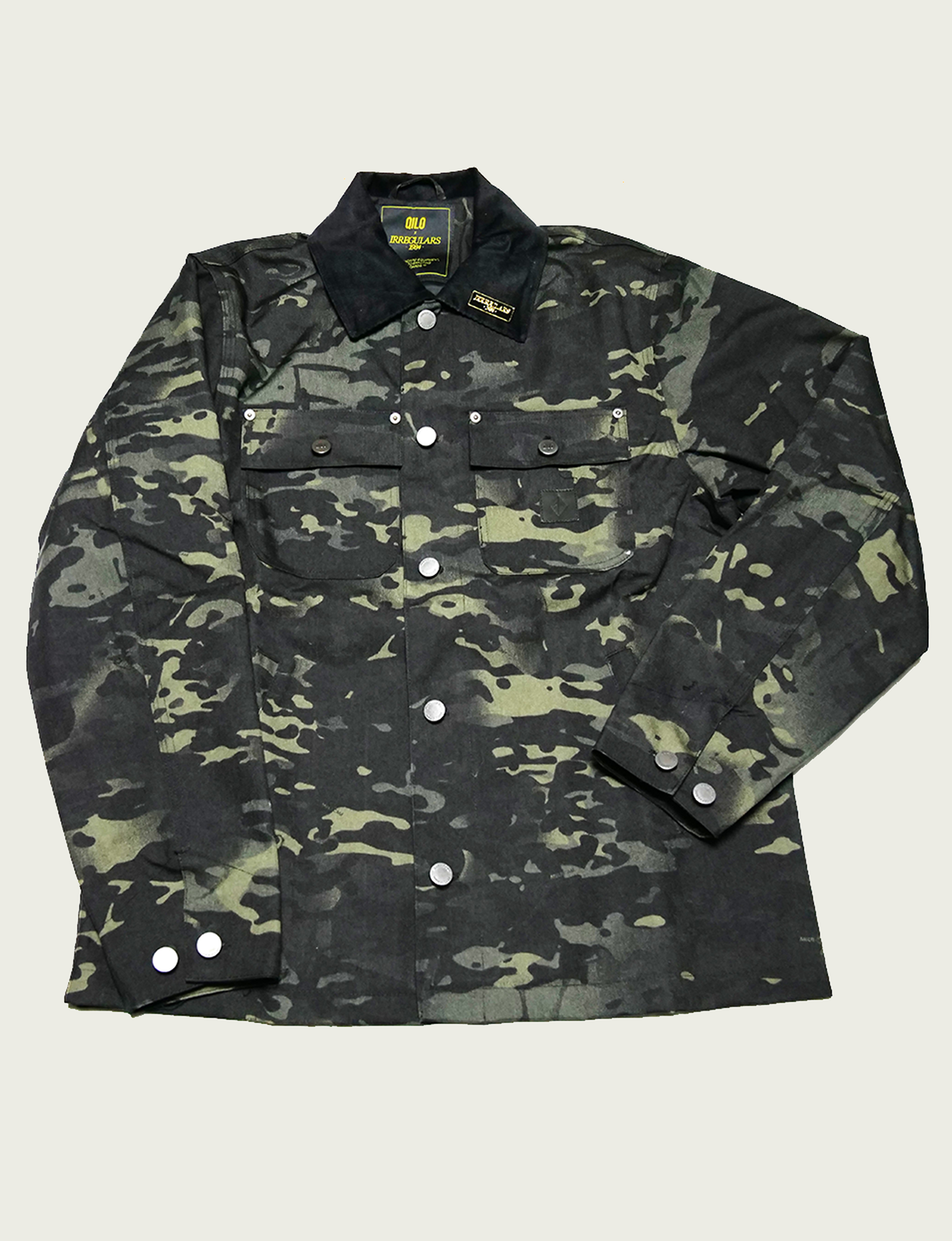 QILO x IRREGULARS Trucker Jacket in Multicam Black キロ コラボ トラッカージャケット マルチカムブラック