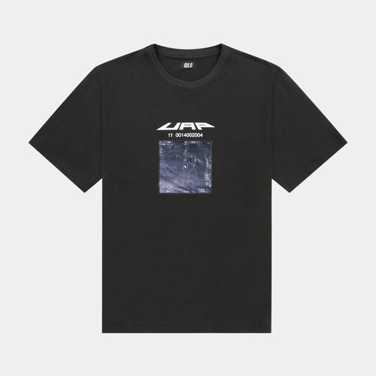 “UAP” Tee in Carbon Black
