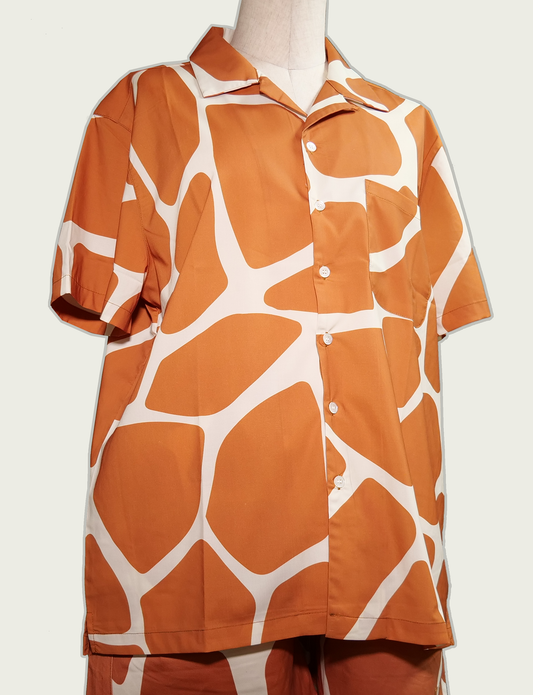 QILO Resort Shirt in Giraffe　キロ リゾートシャツ ジラフ