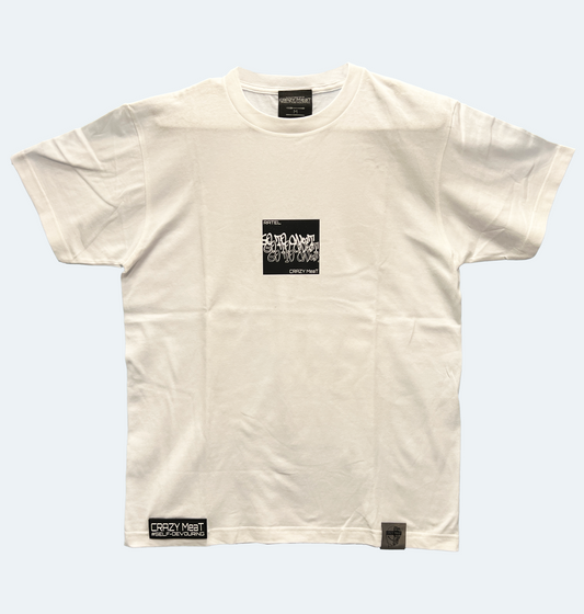 CRAZYMeaT コラボTシャツshort WHITE