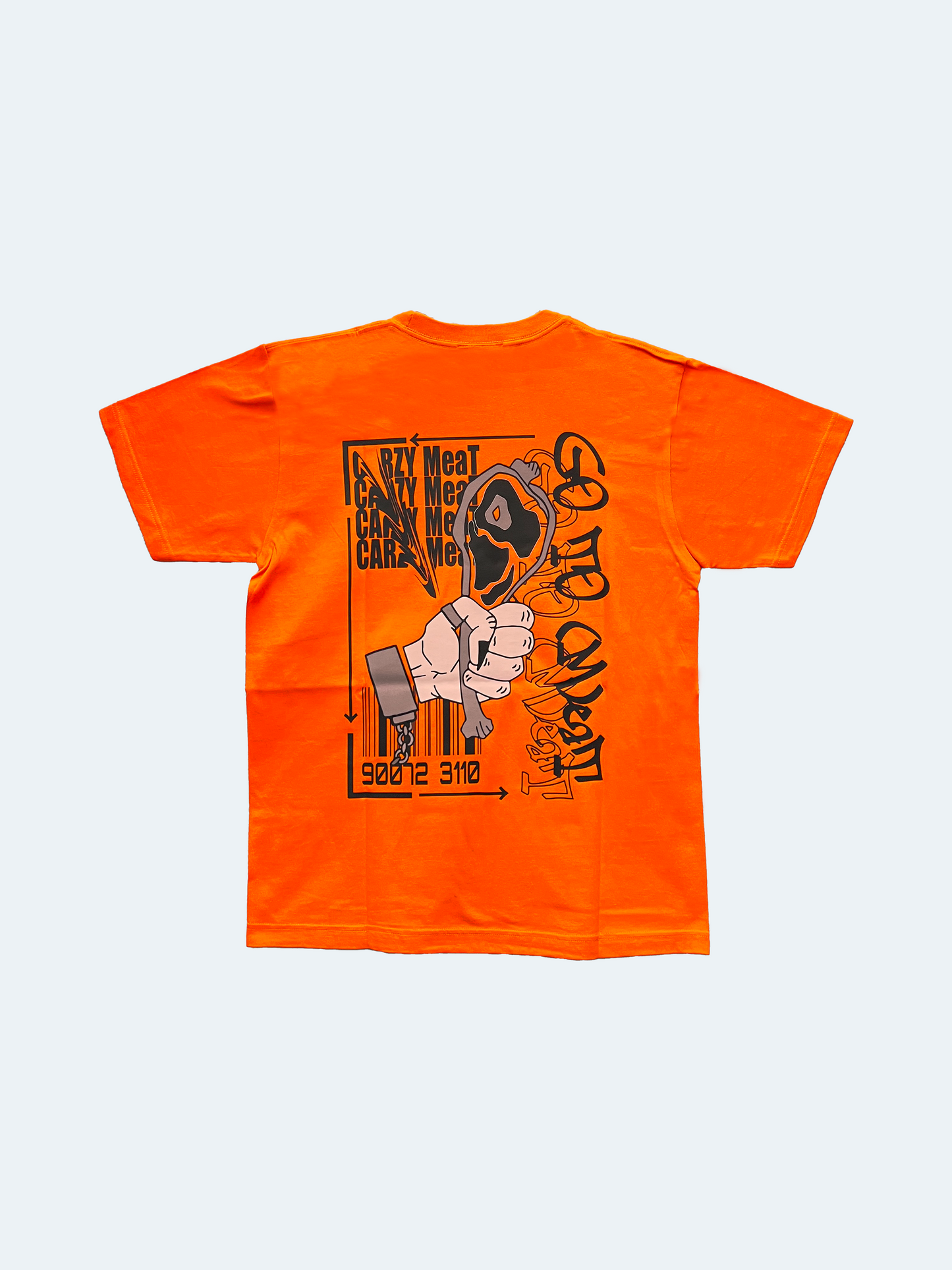 CRAZYMeaT コラボTシャツ short Orange