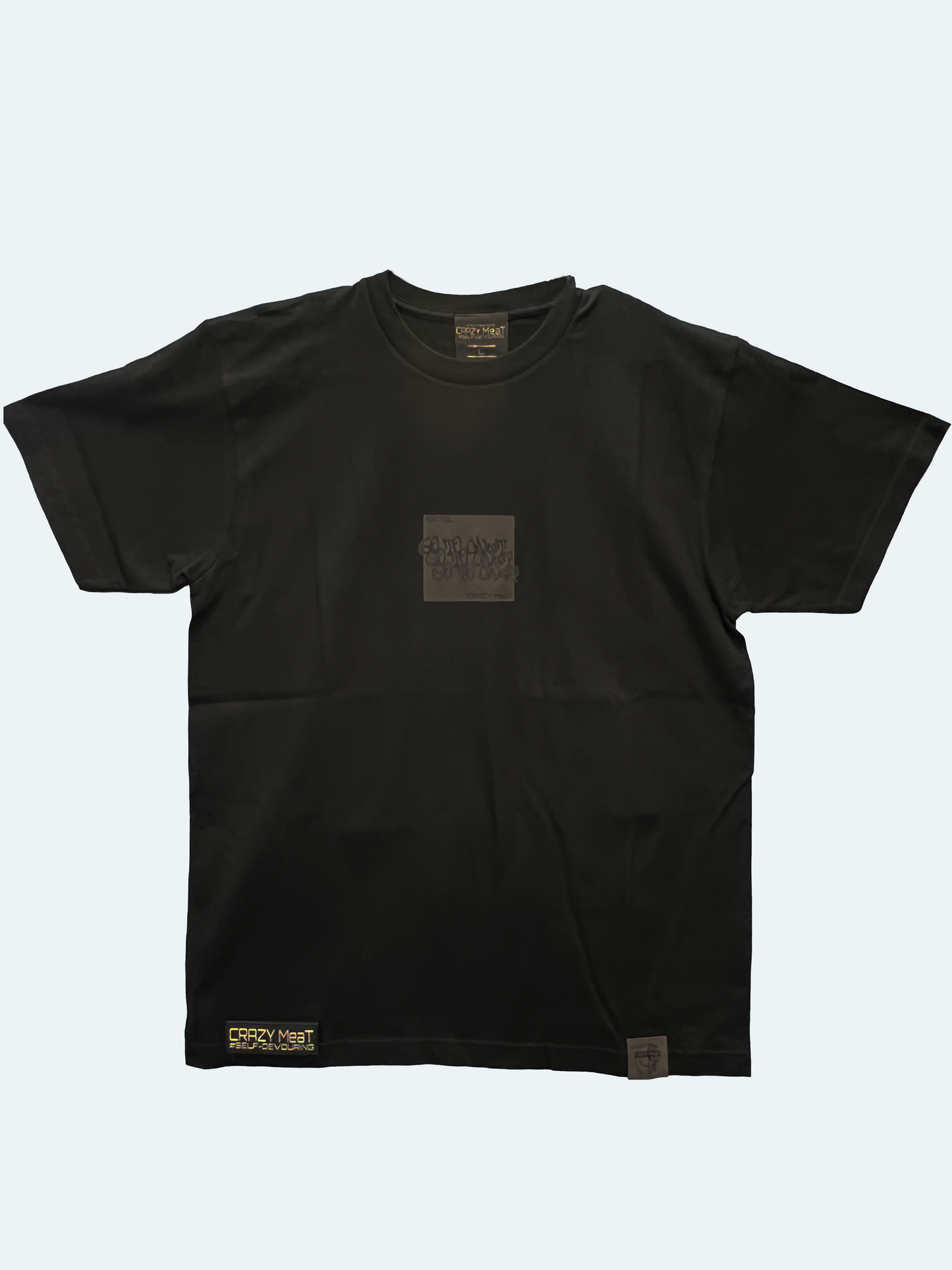 CRAZYMeaT コラボTシャツ short Black