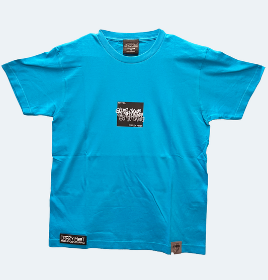 CRAZYMeaT コラボTシャツ short Blue