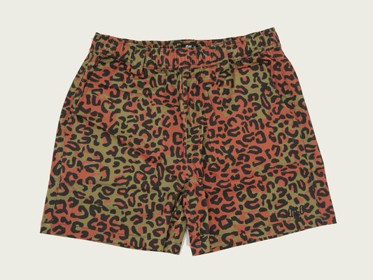 QILO EDC Short Leopard　キロ ショートパンツ ヒョウ 赤